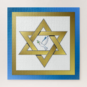 Peace Dove Star Of David  Jigsaw Puzzle