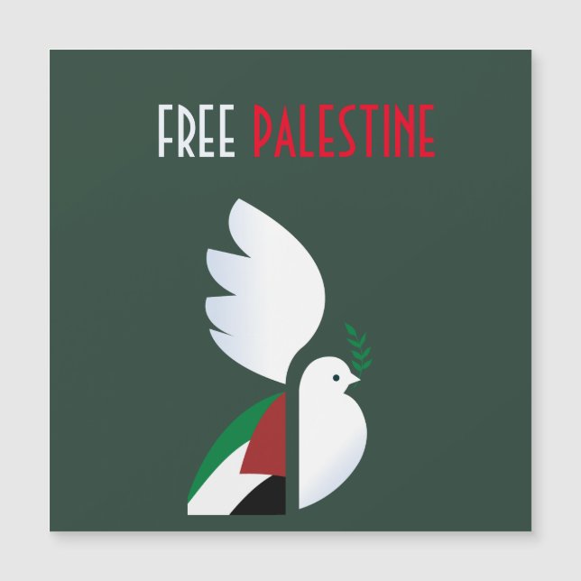 Peace Dove with Palestinian Flag Foam Board (Front)