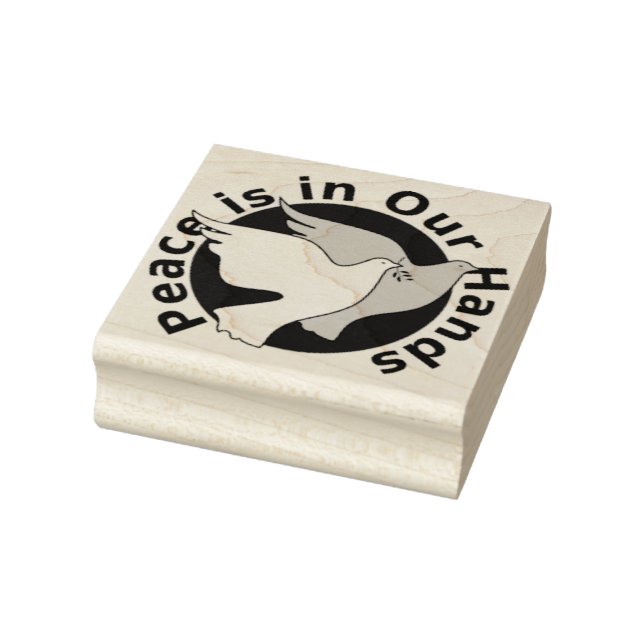 Peace doves rubber stamp (Stamp)