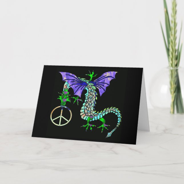 Peace Dragon Holiday Card (Front)