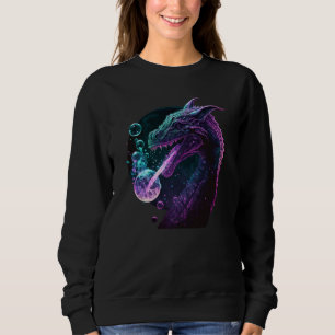 Peace Dragon With Bubbles  3 Sweatshirt