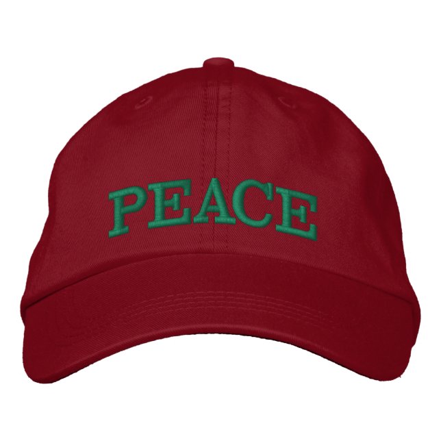 Peace  embroidered hat (Front)