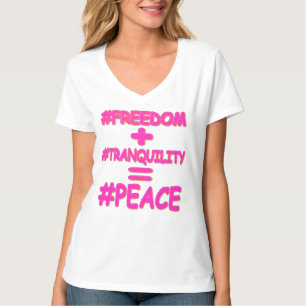 "PEACE EQUATION" Cute Design. Buy Now T-Shirt