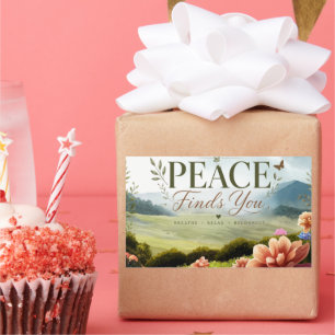 Peace Finds You Scenic Inspirational Sticker