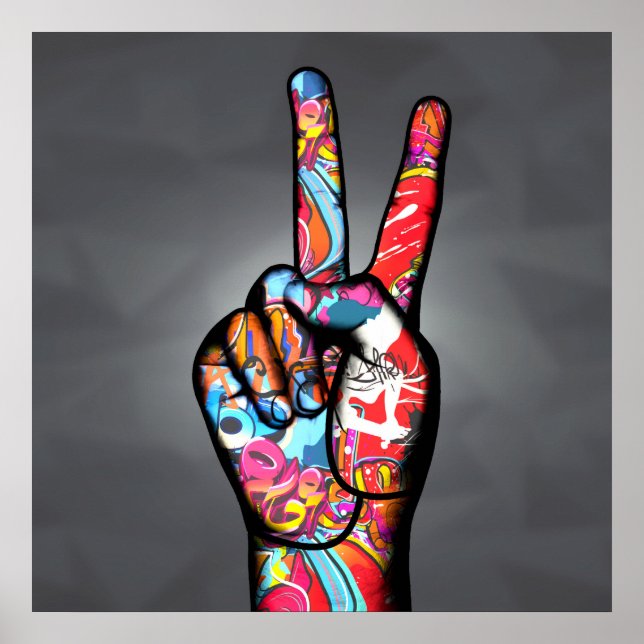 Peace Finger Sign   (Front)
