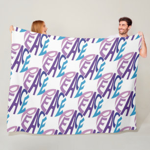 PEACE  FLEECE BLANKET
