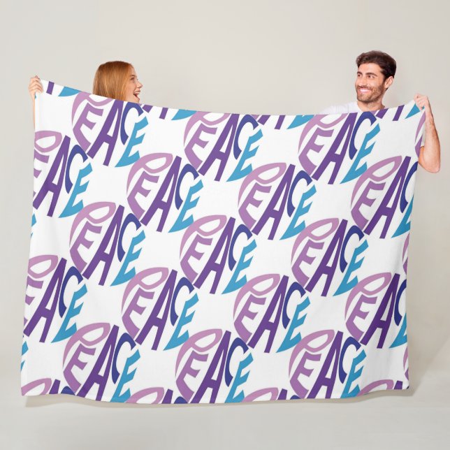 PEACE  FLEECE BLANKET (In Situ)