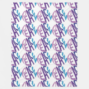 PEACE FLEECE BLANKET