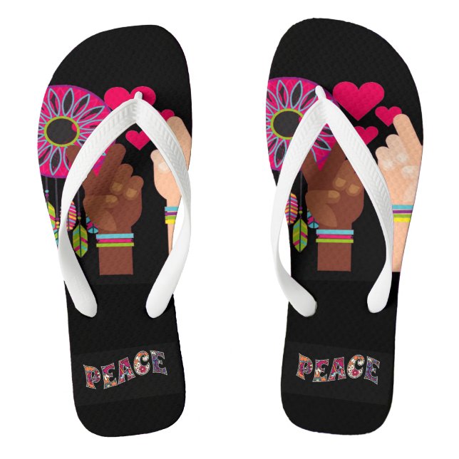 Peace Flip Flops (Footbed)