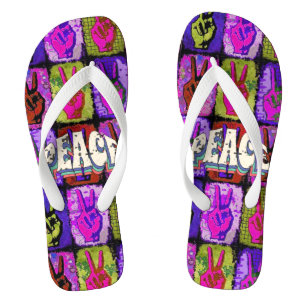 Peace Flip Flops