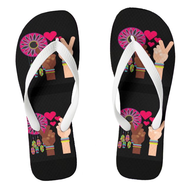 Peace Flip Flops (Footbed)