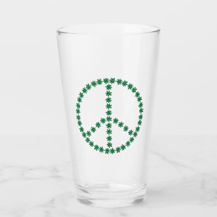 Peace Floral Glass