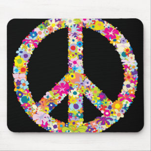 Peace Flowers Mousepad