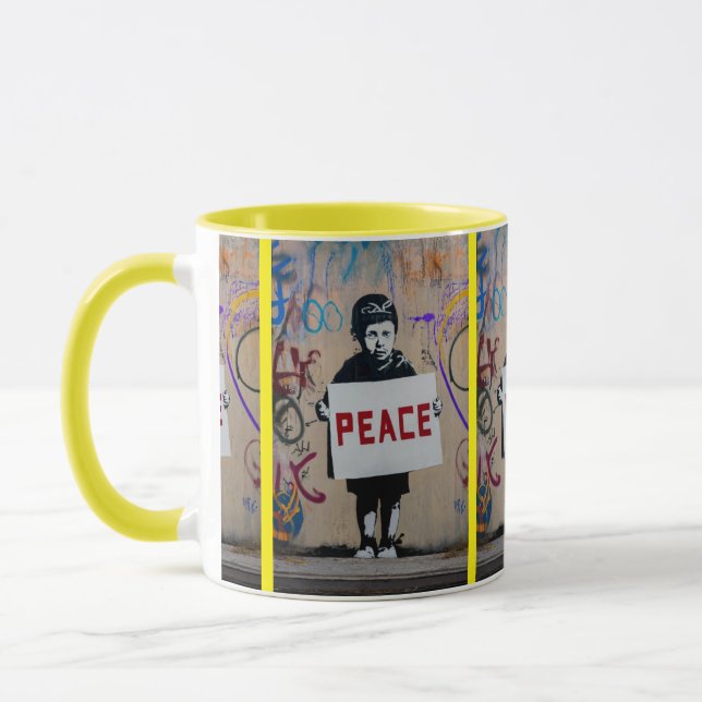 Peace for all. mug (Left)
