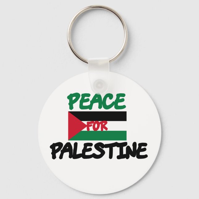 Peace for Palestine Key Ring (Front)