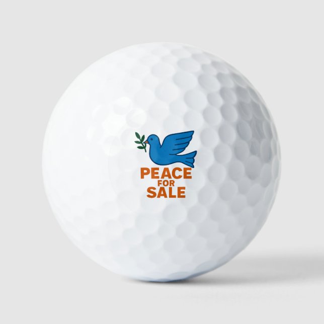 Peace for Sale Themed Golf Balls (Front)