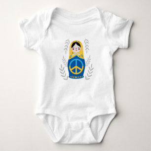 Peace for Ukraine  Baby Bodysuit