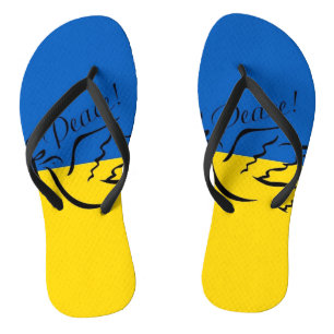 PEACE FOR UKRAINE! JANDALS