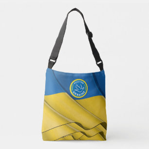 PEACE FOR UKRAINE - no profit. See Back. Crossbody Bag