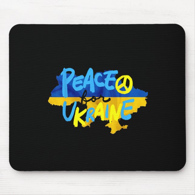 Peace For Ukraine Protect Ukraine Ukraine Support  Mouse Pad (Front)