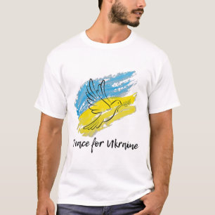 Peace For Ukraine Solidarity Peace Heart Ukrainian T-Shirt
