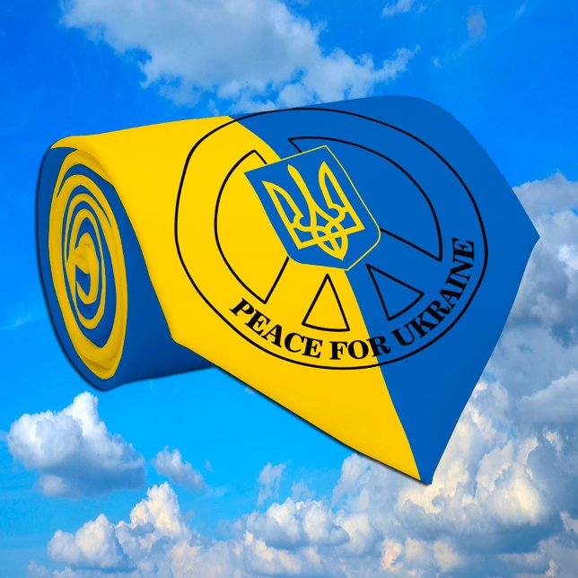 Peace for Ukraine, Ukraine Flag, Emblem  Tie (Creator Uploaded)