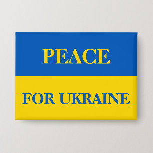 PEACE FOR UKRAINE. Ukrainian flag.