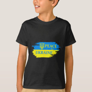 Peace For Ukraine Ukrainian Flag Ukraine Logo T-Shirt