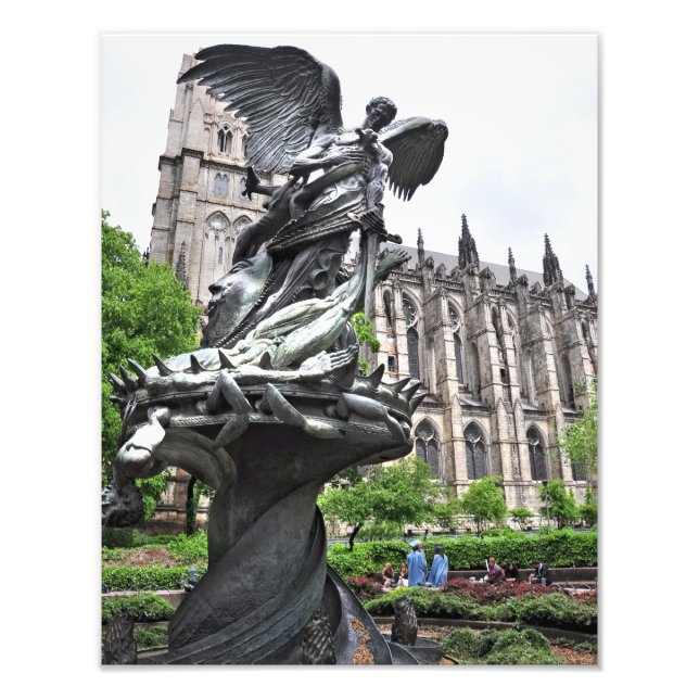 Peace Fountain St. John Divine Church Photo Print (Front)
