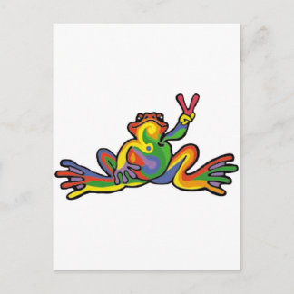 Peace Frog Postcard