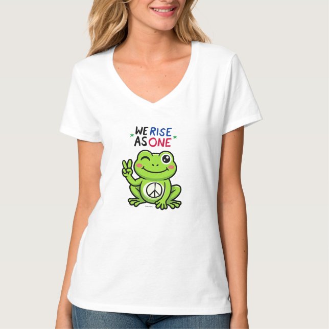 PEACE FROG - WE RISE AS ONE SHIRT (Front)