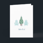 Peace from the Beach Coastal Christmas Card<br><div class="desc">Send some Peace from the Beach this holiday season with this adorable,  coastal Christmas scene!</div>