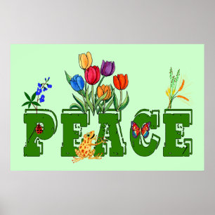 Peace Garden Poster