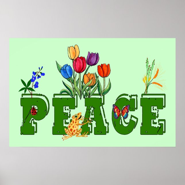 Peace Garden Poster (Front)