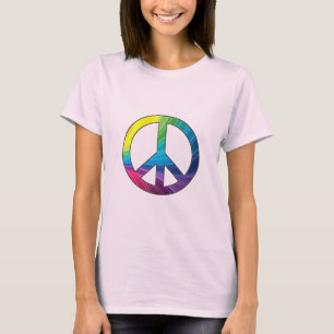 Peace - Gorgeous Coloured Peace Sign -Shirt T-Shirt