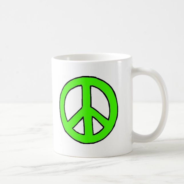 Peace Green Mug (Right)