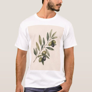 Peace Grows Here Vintage Olive Branch Botanical T-Shirt