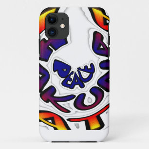 "Peace Hakuna Matata" Circular Art Print Case-Mate iPhone Case