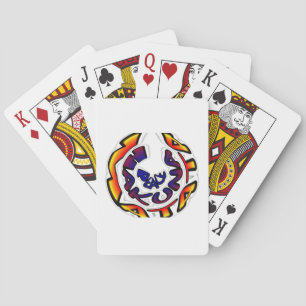 "Peace Hakuna Matata" Circular Art Print Playing Cards