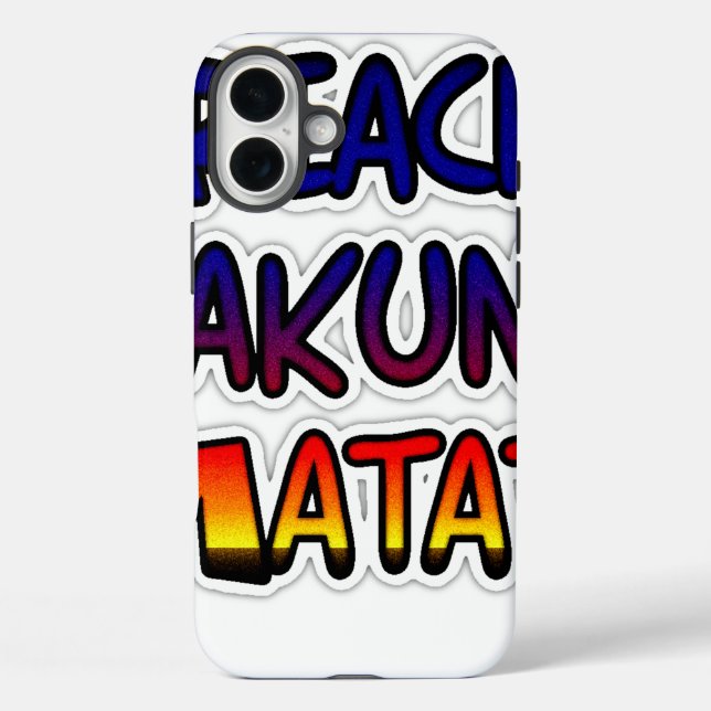 Peace Hakuna Matata Gifts Products Case-Mate iPhone Case (Back)