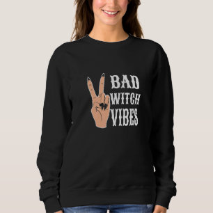 Peace Hand Bad Witch Vibes Sweatshirt