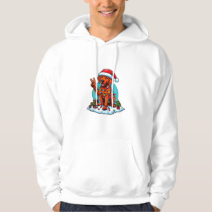 Peace Hand Rhodesian Ridgeback Christmas Lights Wo Hoodie