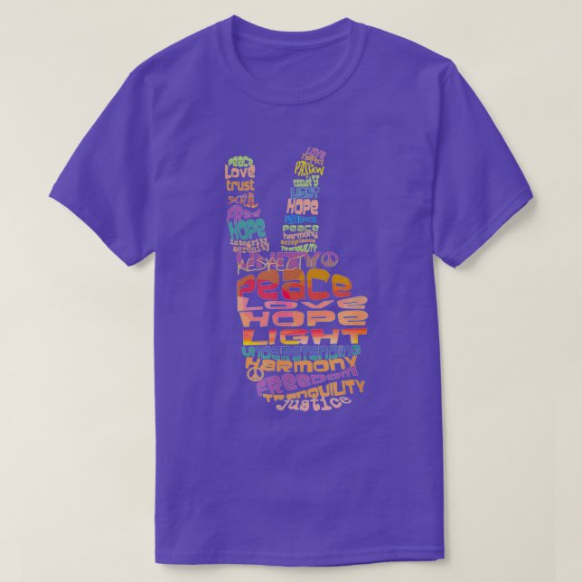 Peace Hand sign Graphic design T-Shirt (Design Front)