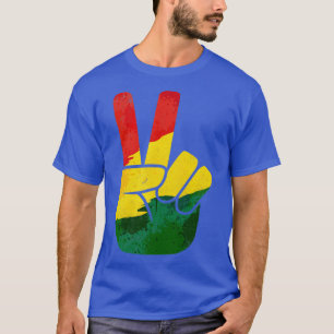 Peace Hand Sign Juneteenth Freedom Day Black Pride T-Shirt