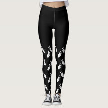 Peace hand sign leggings