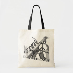 peace hands tote bag