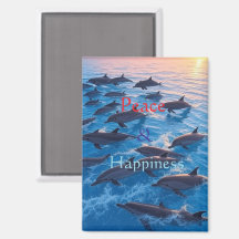 Peace & Happiness  Magnet