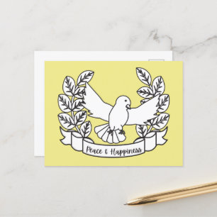 PEACE & HAPPINESS POSTCARD