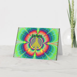 Peace Happy Birthday Card