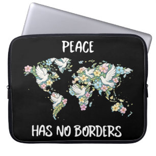 Peace Has No Borders Laptop Sleeve